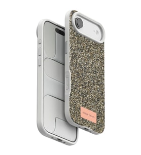 Onegif Apple iPhone 17 Air Bright Simli Kapak - Çöl Titanyum