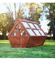 MANDU Ahşap tribox sera saksı (Büyük)