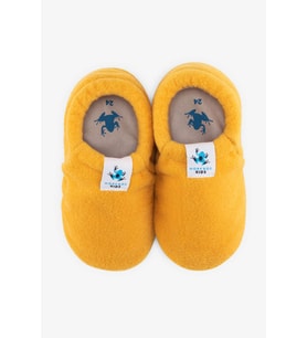 Hopfrög Polar Fleece Sarı Polar Barefoot Patik (Hediye Seti)