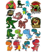Dinozor Sticker Set 13 16 Parça Telefon, Tablet, Defter, Laptop Sticker