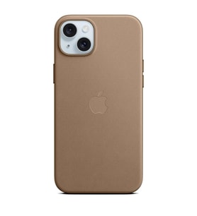 iPhone 15 Plus için MagSafe özellikli Mikro Dokuma Kılıf (Kahverengi)