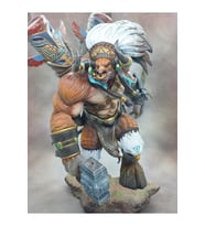 World Of Warcraft Baine Bloodhoof Figür WOW Baine Kanlı Toynak Obje Baine Warcraft 25CM Büyük Boy