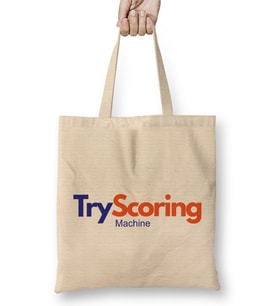 Rugby Union Try Scoring Machine Logo Bez Çanta Uzun Saplı