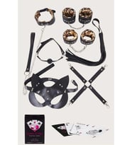 Amora Secret Sexy Görselli Oyun Kartı Sutra 7'li Leopar Harness Set