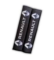 Renault Dijital Baskılı Emniyet Kemer Pedi / Renault Siyah Emniyet Kemer Kılıf Aksesuar 2'Li Set