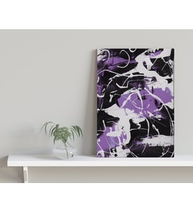 BK Home When Purple Is The Answer Tasarımlı Kanvas Tablo-1