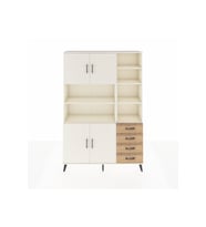 Arges Dolap 9 Raflı 4 Çekmeceli 4 Kapaklı 132x30x195 Aytaşı-Aytaşı/Çam