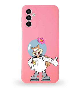 Samsung Galaxy M23 Uyumlu Lansman Kılıf Altı Kapalı İçi Kadife  Sandy Tasarımlı  Kapak (Şeffaf)