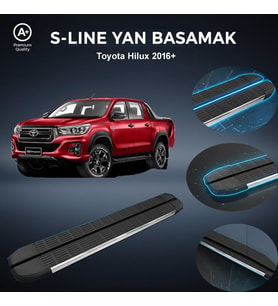 Toyota Hilux S-Line Premium Krom Yan Basamak 2016 Sonrası