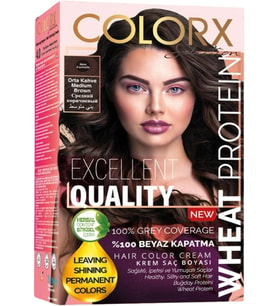 Colorx Nouveau 2025/07.11 Zeytin Kumral 50 Ml + 50 Ml 2 Li Set Saç Boyası