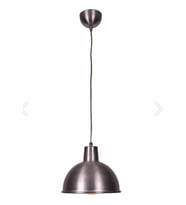 RİOLİGHT RETRO GRİ İÇİ GRİ TEKLİ METAL SARKIT AVİZE (Siyah)