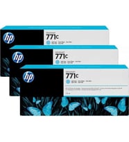 Tonersepeti Hp 771-B6Y36A Orjinal Açık Mavi Kartuş 3'Lü Paket