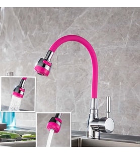Roichil® Oynar Başlıklı Tasarruflu Kubar Musluk Borusu ve Başlığı Pembe
