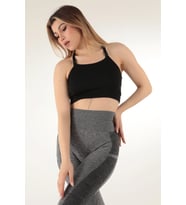 DoReMi Seamless Sırt Detaylı Spor Sütyen (Siyah)