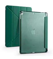 Apple iPad 10.2 (8.Nesil-9.Nesil) Uyumlu Kalemlikli Premium Standlı Katlanabilir Uyku Modu Özellikli Tablet Kılıfı (Yeşil)