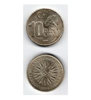 On bin Lira 1994 Olimpik Düşünce Hatıra Madeni Para