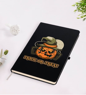 BK Gift Halloween Trick or Treat Tasarımlı Siyah Defter-1