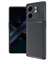Newface İnfinix Hot 50i 4G Kılıf Auto Focus Karbon Kapak - Siyah