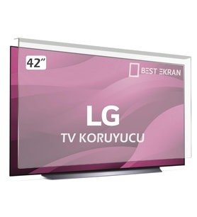 LG 42LF650V TV EKRAN KORUYUCU - LG 42" inç 106 Ekran Şeffaf Koruma paneli
