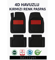Volkswagen Caddy Hasırlı 4D Havuzlu Kırmızı Oto Paspası