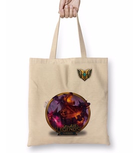 Nasus LoL League Of Legends Bez Çanta Uzun Saplı