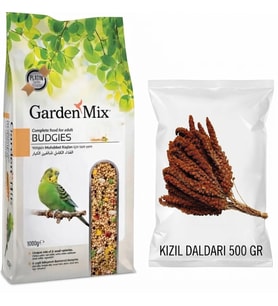 Muhabbet Kuşu Yemi 1000 gr + Kızıl Daldarı 500 gr Paketi