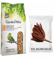 Muhabbet Kuşu Yemi 1000 gr + Kızıl Daldarı 500 gr Paketi