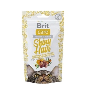 Brit Care Shiny Hair Parlak ve Sağlıklı Tüyler için Tahılsız Kedi Ödül Maması 50gr