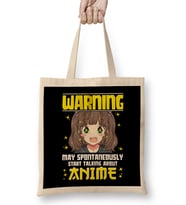 Funny Warning May Start Talking About Anime Bez Çanta Uzun Saplı