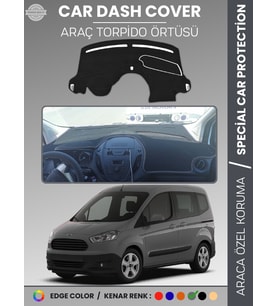 FORD COURİER (2013-2020) EKRANSIZ Torpido Örtüsü Panel Koruma Tam Uyum Çatlamayı Önler Kolay Montaj