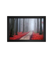 Manzara Temalı Kanvas Tablo 80 x 110 cm Siyah Çerçeve