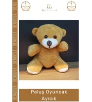 #Oyuncak Kaliteli Yumuşak Antialerjik 25 cm Sevimli Hediye Bebek Kahverengi Peluş Oyuncak Ayıcık