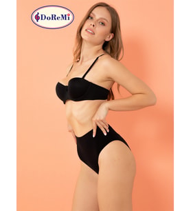High Waist Seamless Slip  (Siyah)