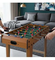 Ahşap Ayaklı Langırt Oyunu Büyük Boy 70x60 cm Eğlenceli Futbol Masası (Karışık)