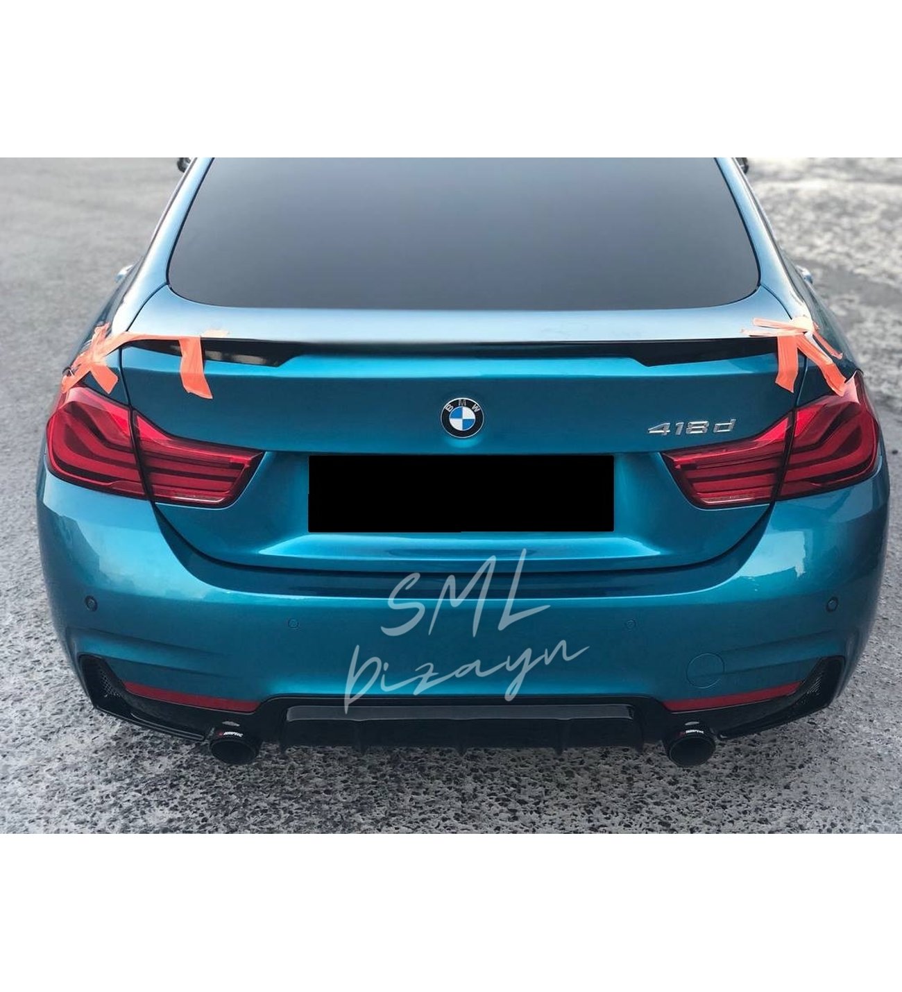Bmw F32-F33-F36 Difüzör Tek Çıkış 2014-2017 (Plastik)