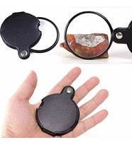 10x Büyütme Mercek Çok Amaçlı, El Tipi, Katlana Bilir Büyüteç  ( 60mm 10x) Cep Büyüteci