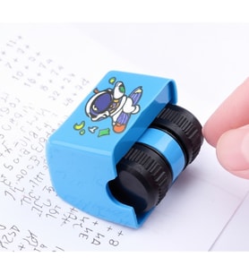 Bölme İşlemi Alıştırma Test Kaşesi Mürekkepli Şeritli, Otomatik Soru Üreten, Matematik Eğitim Aracı,