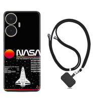 Realme C55 Kılıf Resimli Boyun Askılı İpli Desenli Silikon Nasa 2 1407