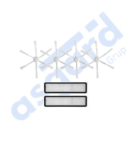 Dreame D9,D9 Max,L10 Pro,D9 Pro Uyumlu 4 Yan Fırça 2 Filtre PKT-iasgf0000161
