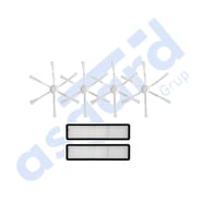 Dreame D9,D9 Max,L10 Pro,D9 Pro Uyumlu 4 Yan Fırça 2 Filtre PKT-iasgf0000161