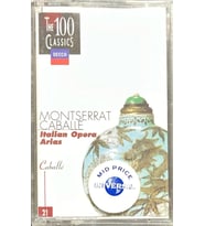 (Plak Değildir KASET tir) Montserrat Caballe Italian Opera Arias Açılmamış Jelatininde Classic Kaset