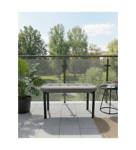 90 cm Metal Ayaklı Puf Bench Antre Salon Mutfak Yatak Odası Balkon