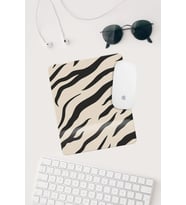 Zebra Desenli Bilek Destekli Dikdörtgen Mouse Pad Mouse Altlığı.