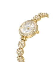 Polo Air Lüx Taşlı Çiçek Desen Kordon Kadın Kol Saati Gold Renk PL-1584B1x (Altın)