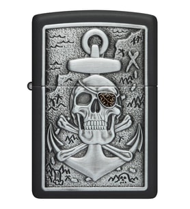Zippo Çakmak 48122-098031 Skull Anchor Emblem