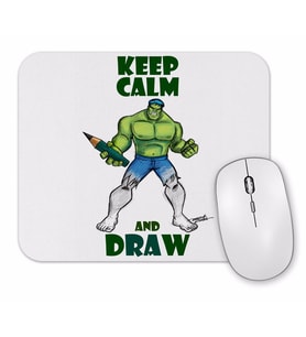 Draw Hulk Mouse Pad