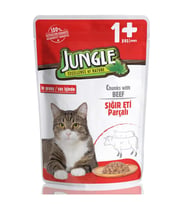 Jungle Kedi Biftekli 100 g Pouch x 24 adet