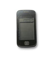 Samsung S5660 Kasa Samsung Galaxy S5660 Uyumlu Siyah Renk Orta Kasa Ön Arka Kapak Tuş Takımı