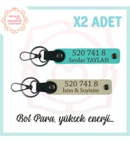 Sütlü Kahve-Turkuaz, İsminiz Yazılı, 520 741 8 Bolluk ve Başarı Sayılı, Hediyelik 2'li Anahtarlık