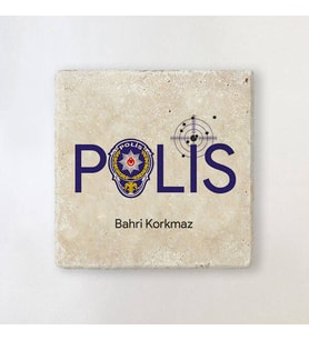 Kişiye Özel Polislere Özel Mesleki Taş Bardak Altlığı